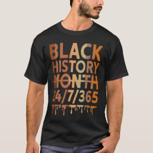 Svart historikmånad Afro Melanin African American T Shirt