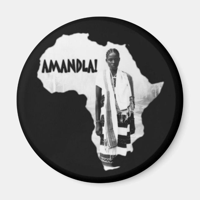Svart historikmånad - AMANDLA! Magnet (Framsidan)