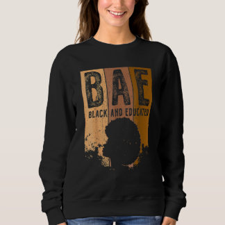 Svart historikmånad BAE svart och utbildad melanin T Shirt