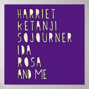 Svart historikmånad, Berömd Black Women Leaders Poster