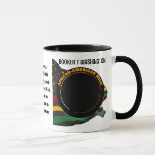 Svart historikmånad BOOKER T WASHINGTON-offert Mugg