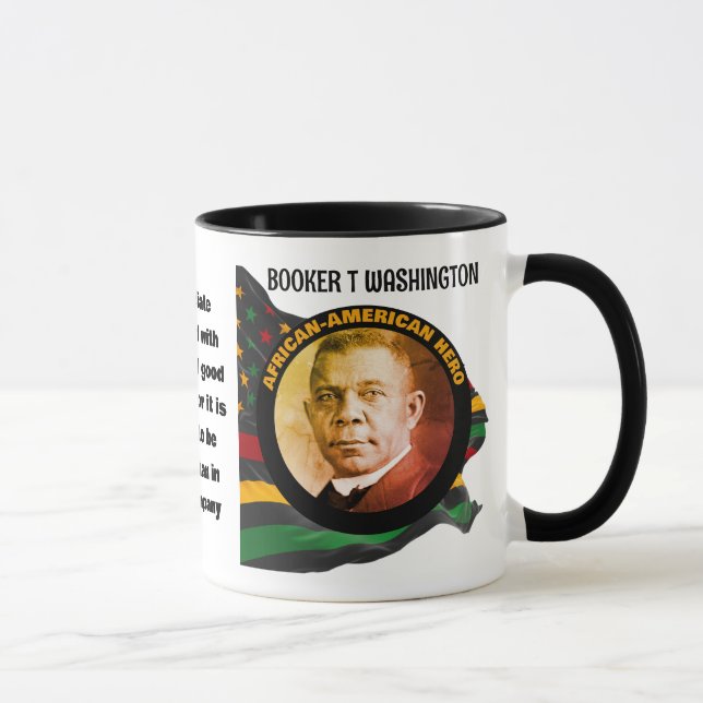 Svart historikmånad BOOKER T WASHINGTON-offert Mugg (Höger)