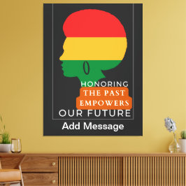 Svart historikmånad canvastryck