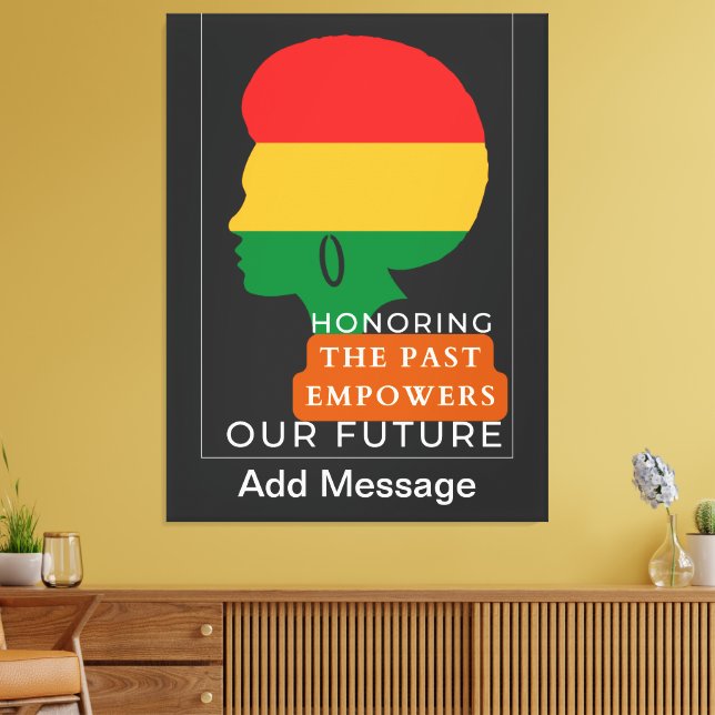 Svart historikmånad canvastryck (Insitu (Vardagsrum))