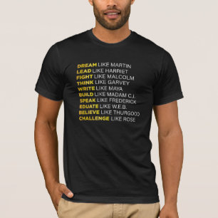 Svart historikmånad, citat civil Höger T Shirt