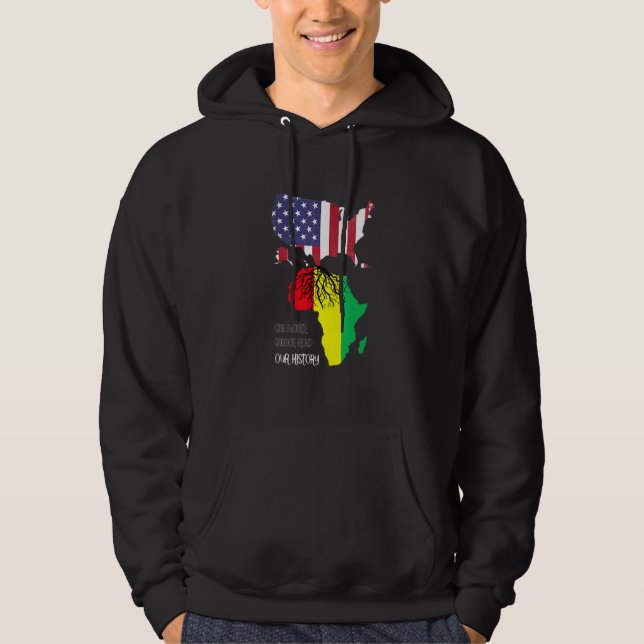 Svart historikmånad en månad kan inte hålla vår Hi Hoodie (Framsida)