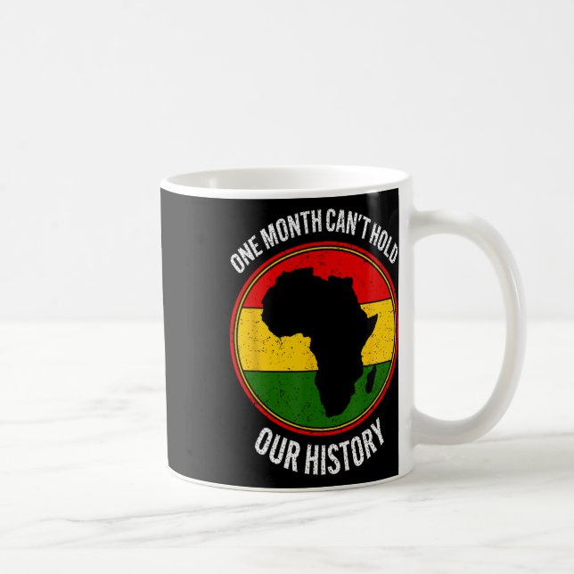 Svart historikmånad En månad kan inte hålla vår Hi Kaffemugg (Höger)