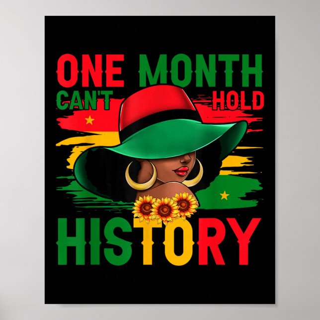 Svart historikmånad En månad kan inte hålla vår Hi Poster (Framsidan)