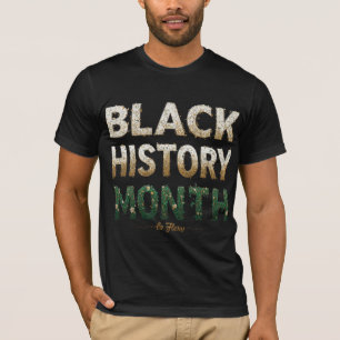 Svart historikmånad - enhet i Färg T Shirt