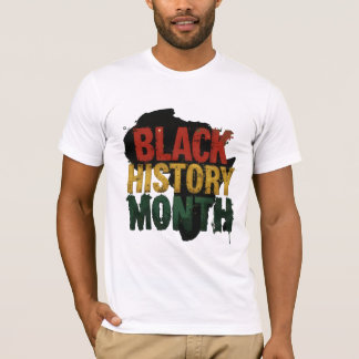 Svart historikmånad - enhet i Färg T Shirt