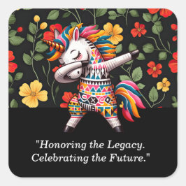 Svart historikmånad, enhetlig utformning | fyrkantigt klistermärke