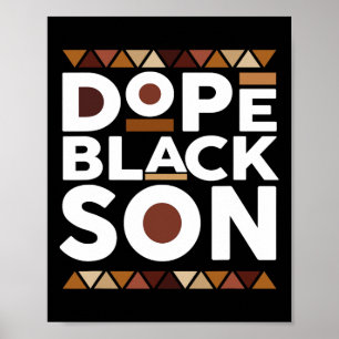 Svart historikmånad - familjen Matching Melanin Dr Poster