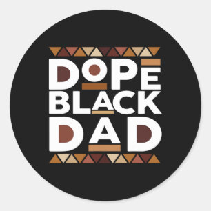 Svart historikmånad - familjen Matching Melanin Dr Runt Klistermärke