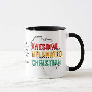 Svart historikmånad Fantastisk Melanated Christian Mugg