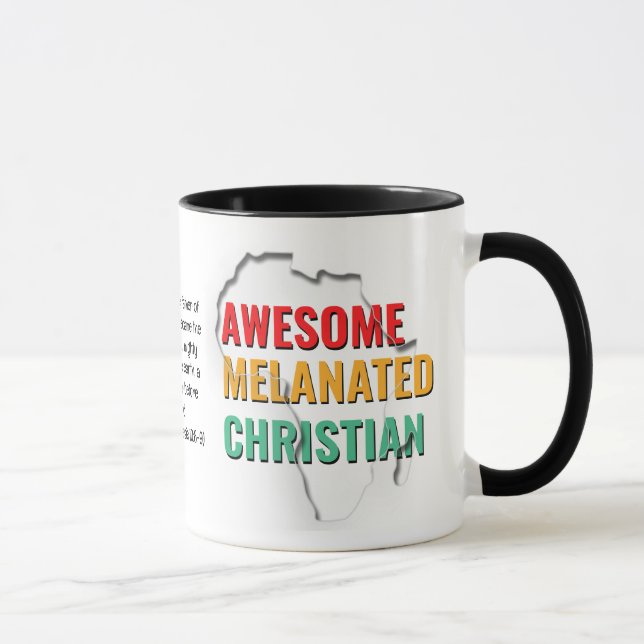 Svart historikmånad Fantastisk Melanated Christian Mugg (Höger)