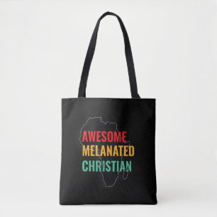 Svart historikmånad Fantastisk Melanated Christian Tygkasse