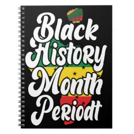 Svart historikmånad februari Melanin Sista Bruh Ki Anteckningsbok