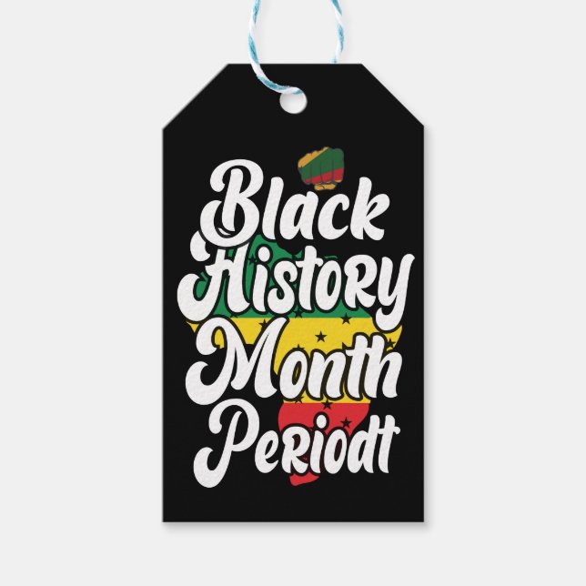 Svart historikmånad februari Melanin Sista Bruh Ki Presentetikett (Framsidan)