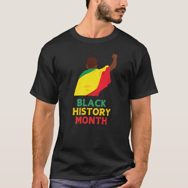 Svart historikmånad Firande Manar T-Shirt (Framsida)