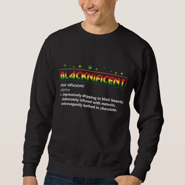Svart historikmånad för Blacknifiction Definition  Lång Ärmad Tröja (Framsida)
