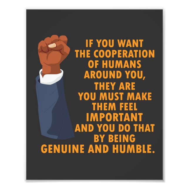 Svart historikmånad för inspirationsinriktade strö fototryck (Framsidan)