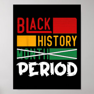 Svart historikmånad för svart historik poster