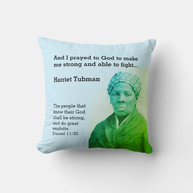 Svart historikmånad HARRIET TUBMAN Kudde (Framsida)