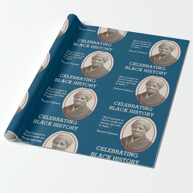 Svart historikmånad HARRIET TUBMAN Presentpapper (Utrullad)