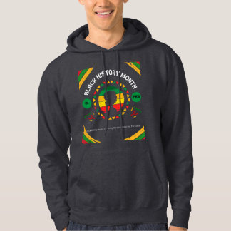 Svart historikmånad hoodie