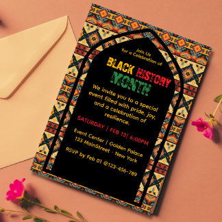 Svart historikmånad, inbjudan till Firande