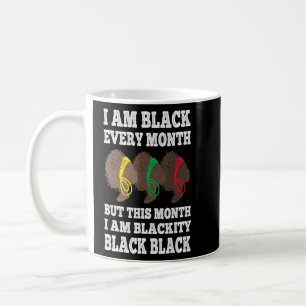Svart historikmånad jag är svart varje månad kaffemugg