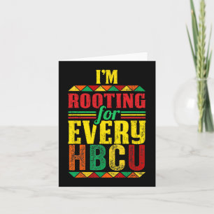 Svart historikmånad jag roterar för varje HBCU 1 Kort