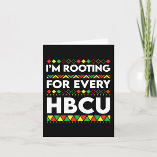 Svart historikmånad jag roterar för varje HBCU 2 Kort