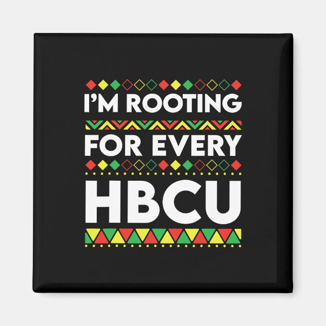 Svart historikmånad jag roterar för varje HBCU 2 Magnet (Framsidan)