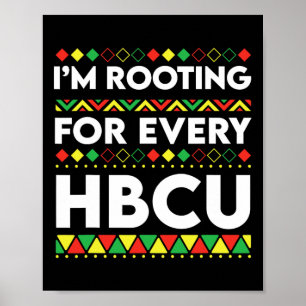 Svart historikmånad jag roterar för varje HBCU 2 Poster