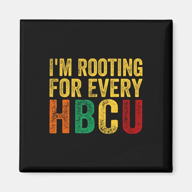 Svart historikmånad jag roterar för varje HBCU Magnet (Framsidan)