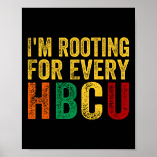 Svart historikmånad jag roterar för varje HBCU Poster
