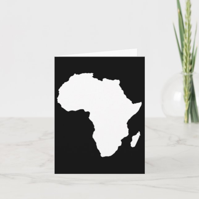 Svart historikmånad Junetteonde Afrikan Kort (Framsida)