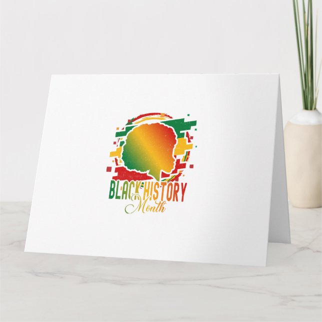 Svart historikmånad kort (Framsida)