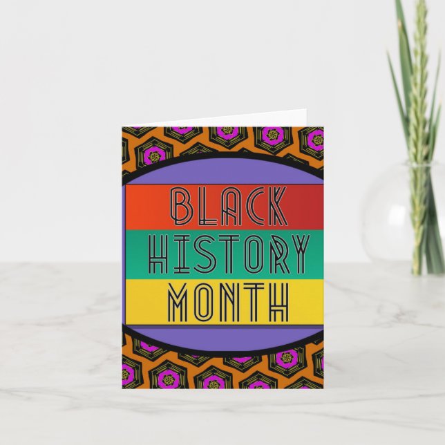Svart historikmånad kort (Framsida)