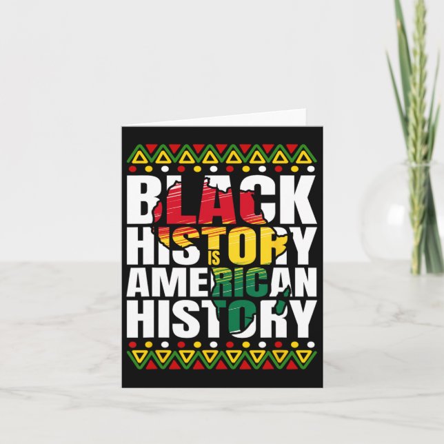 Svart historikmånad Kultur Afrikanska Ameri Kort (Framsida)