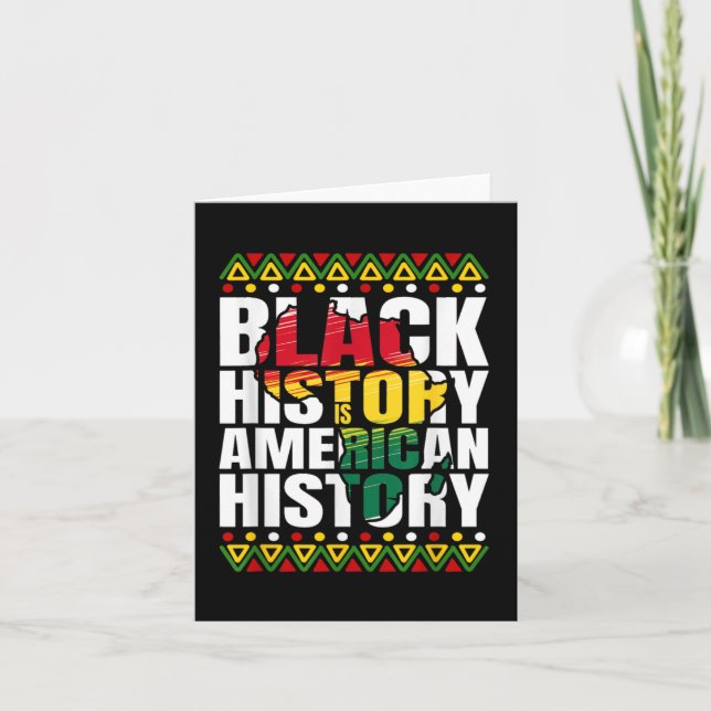 Svart historikmånad Kultur Afrikanska Ameri Kort (Framsida)