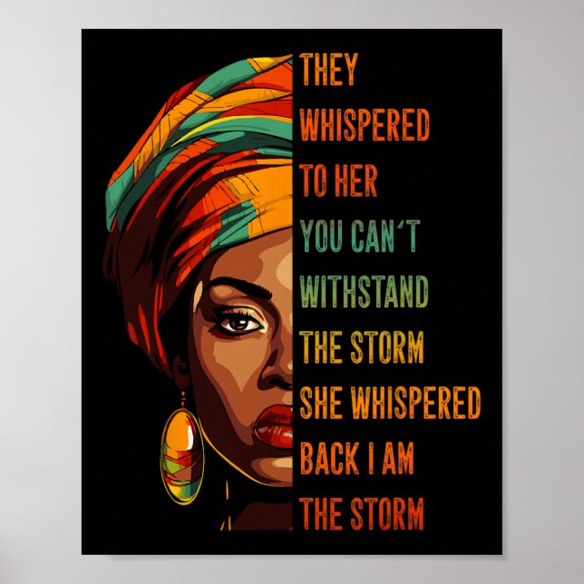 Svart historikmånad Kultur Afrikanska Ameri Poster (Framsidan)