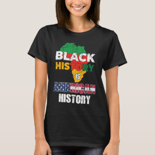 Svart historikmånad Kvinnor i afrikansk amerikan T Shirt