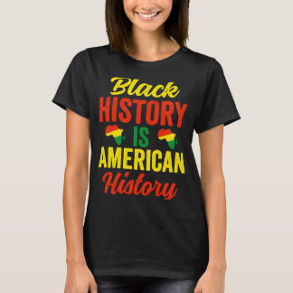 Svart historikmånad Kvinnor i afrikansk amerikan T T Shirt