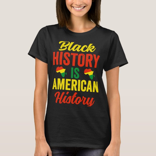 Svart historikmånad Kvinnor i afrikansk amerikan T T Shirt (Framsida)