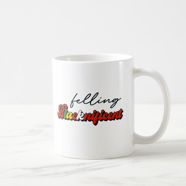 Svart historikmånad med svartvitt kaffemugg (Höger)