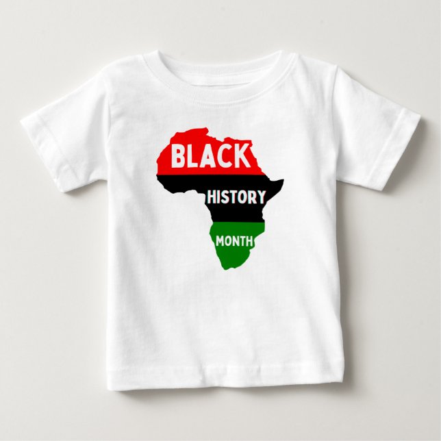 Svart historikmånad Melanin Boys Girls Kids T Shirt (Framsida)