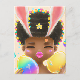 Svart historikmånad Melanin Girl Magic Sista Helg Vykort