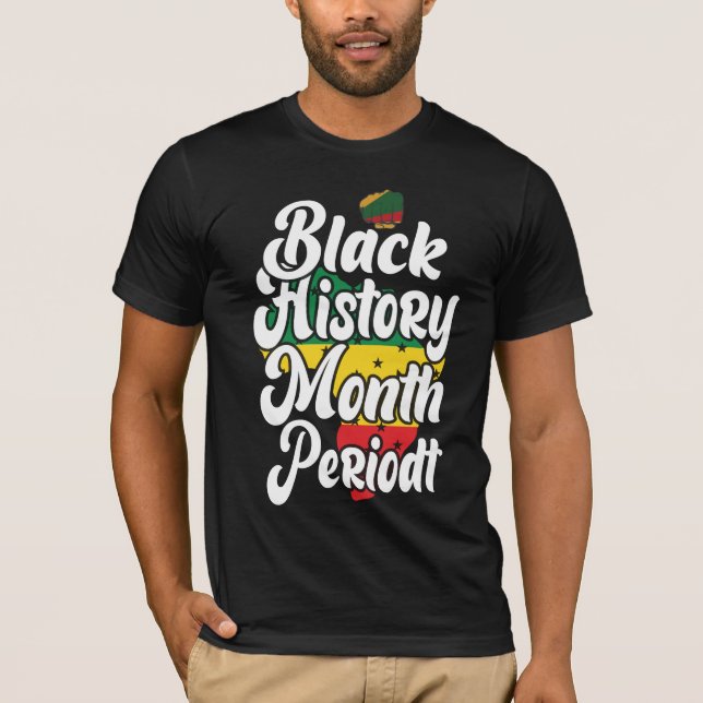 Svart historikmånad Melanin Heroes Dream like Mart T Shirt (Framsida)